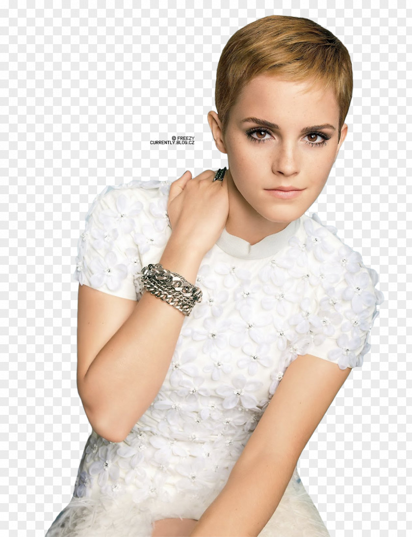 Emma Watson Pixie Cut Short Hair Hairstyle PNG