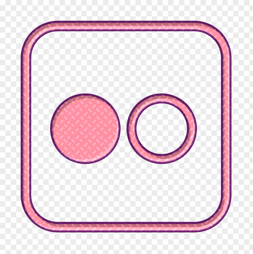 Pink Flickr Icon PNG