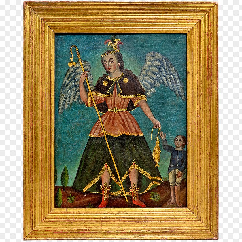 San Rafael Saint Raphael Miracle Painting Testimony PNG