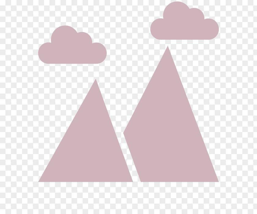Triangle Pink M Font PNG