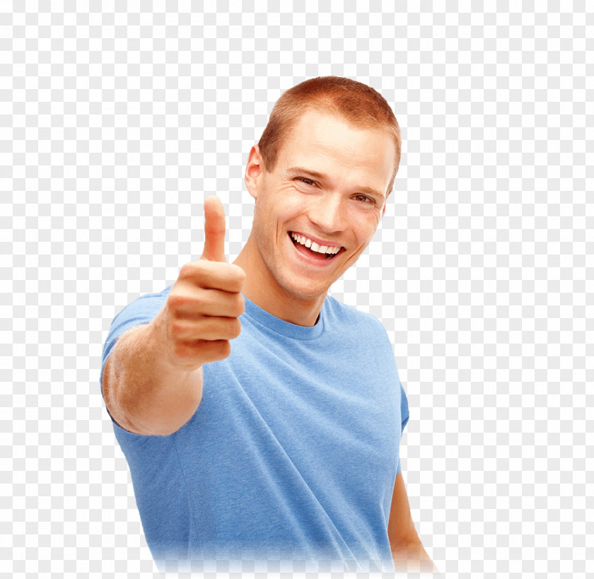 Young Men Thumb Signal Inspection Emoji Advertising PNG