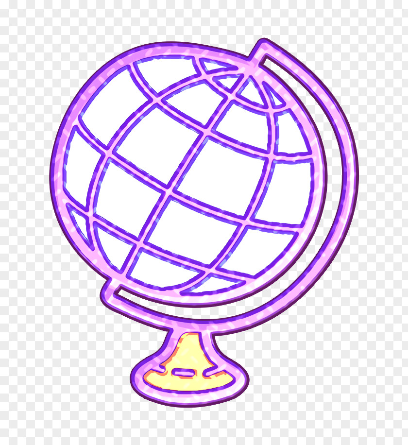 Globe Icon Object School PNG