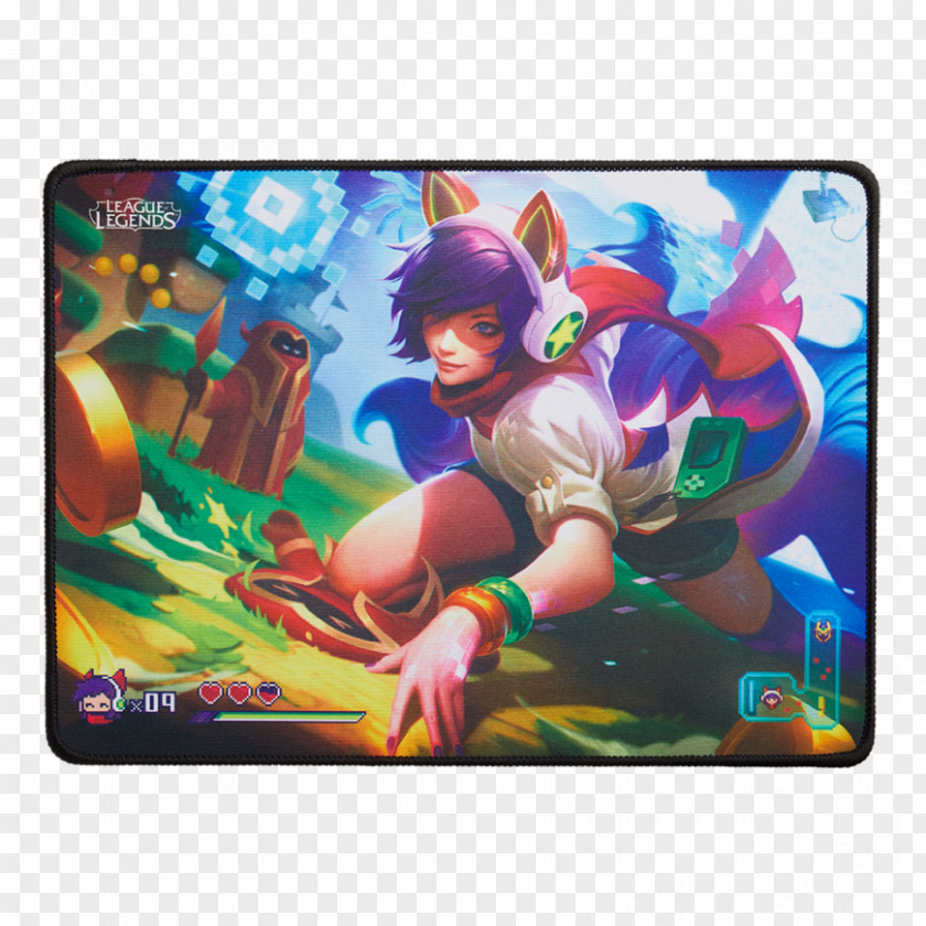 League Of Legends Ahri Mouse Mats Video Game Riot Games PNG