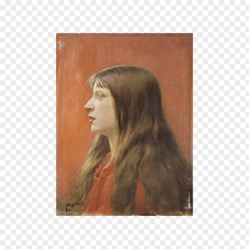 Woman Watercolor Portrait Painting Long Hair Coloring Picture Frames PNG