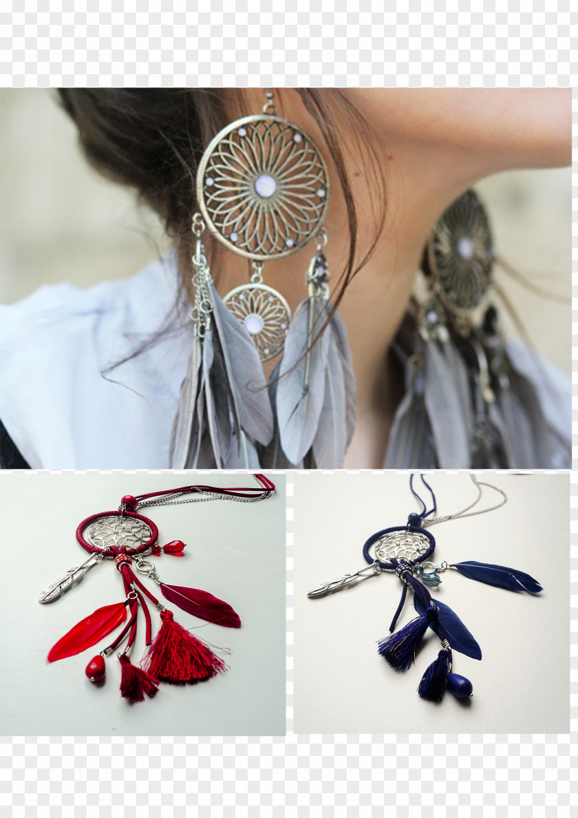 Dreamcather Earring Feather Fashion Necklace Jewellery PNG