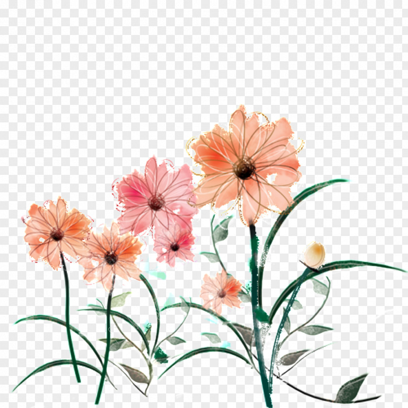 Greenleaf Pattern Illustration Chrysanthemum Image Flower Green PNG