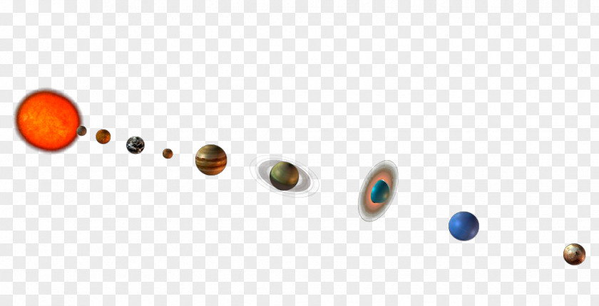 Hand Painted A Variety Of Planets Material Wallpaper PNG
