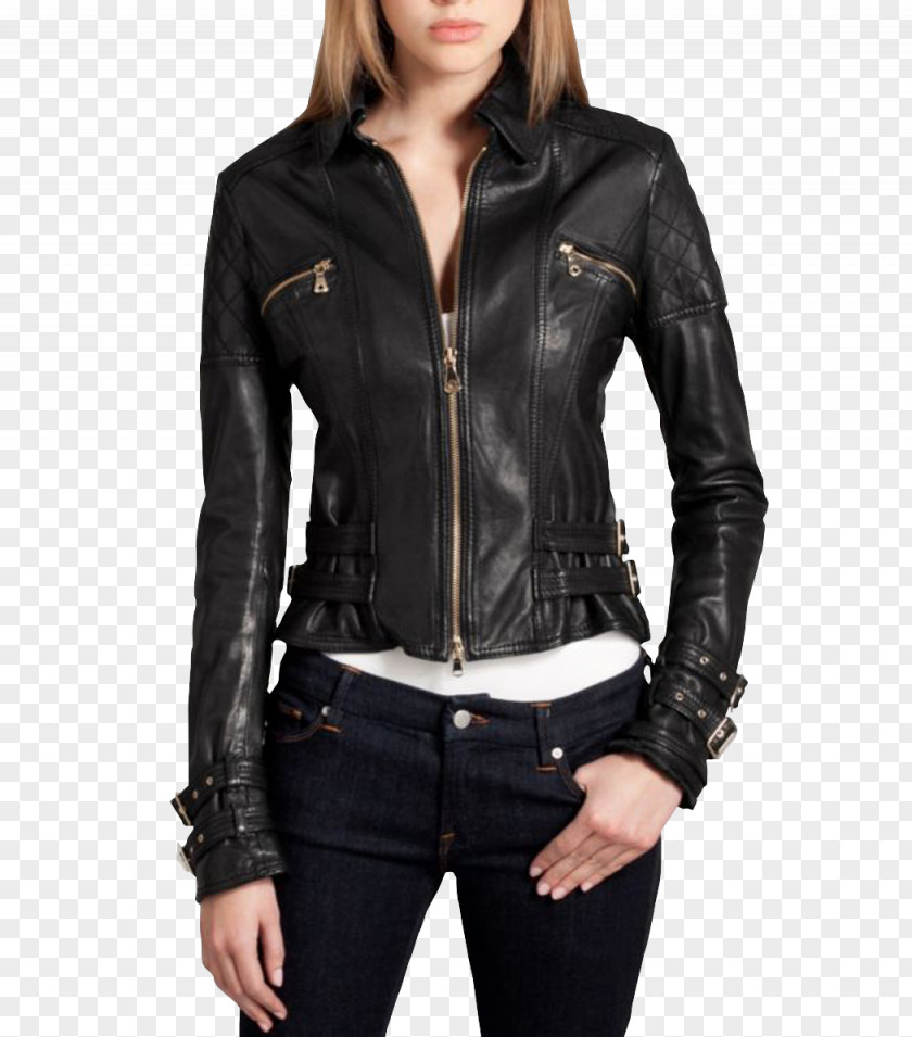 Jacket Leather Coat Clothing PNG