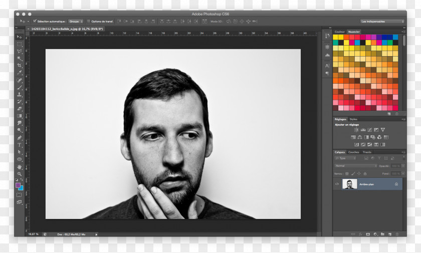 Multiple Exposure Black And White Layers PNG