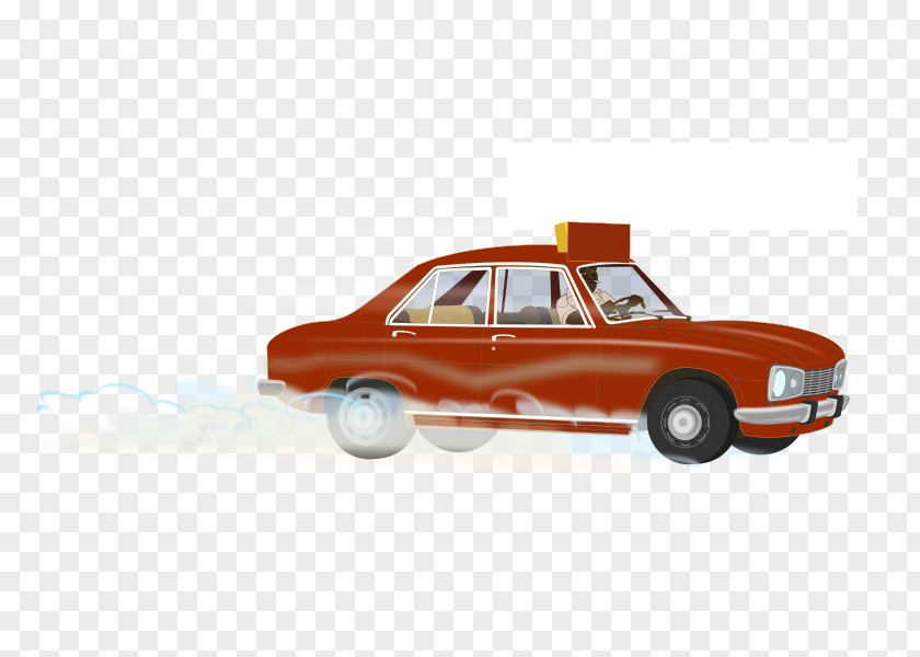 Brown Taxi Peugeot 504 Car 205 Clip Art PNG