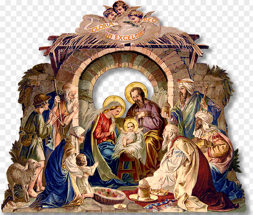 Christmas Scene Bethlehem Nativity Of Jesus Manger Day PNG