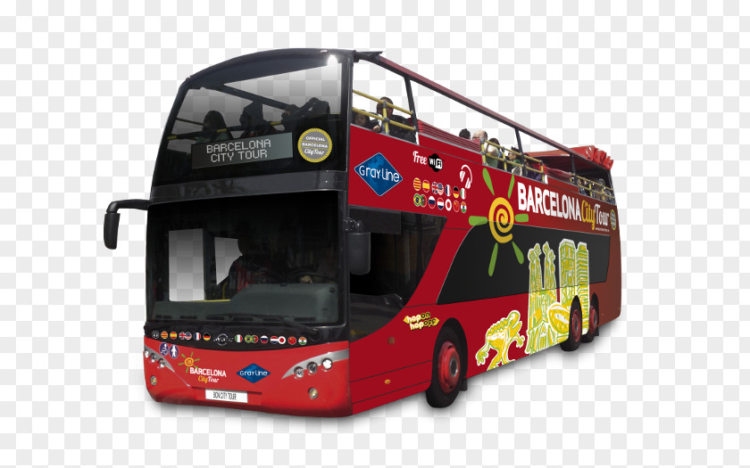 City Tour Double-decker Bus Service Rodalies De Catalunya Tourism PNG