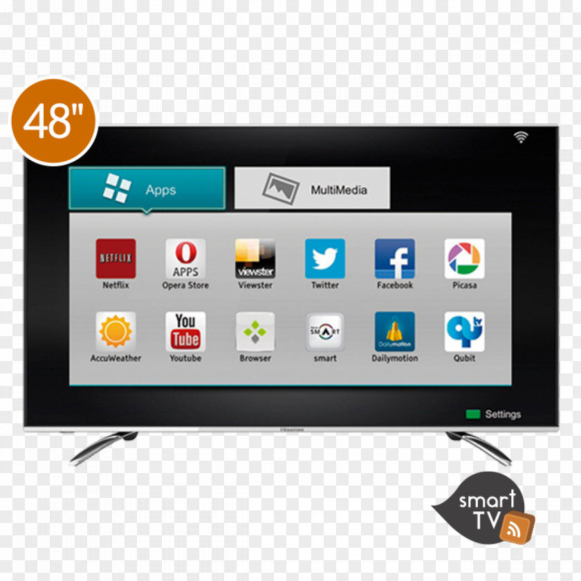 Tv Smart Hisense LED-backlit LCD TV High-definition Television PNG