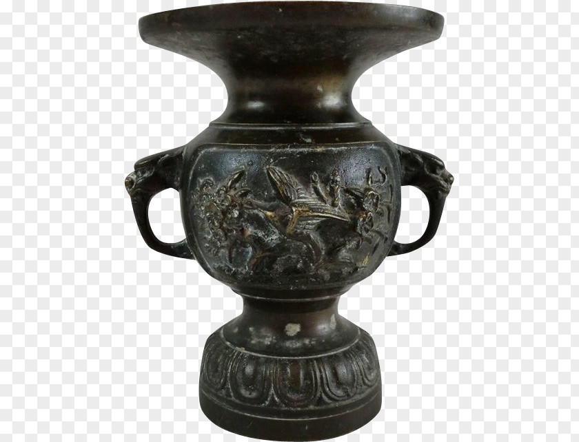 Japanese Tableware Bronze Vase Copper Ceramic Butsudan PNG