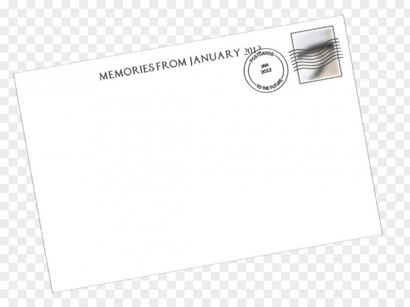 Postcard Reverse Paper Brand Angle PNG