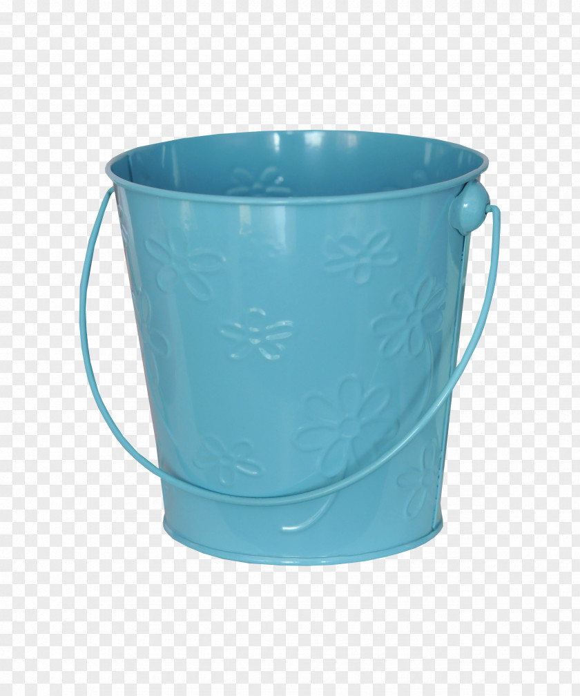 Blue Bucket Material PNG