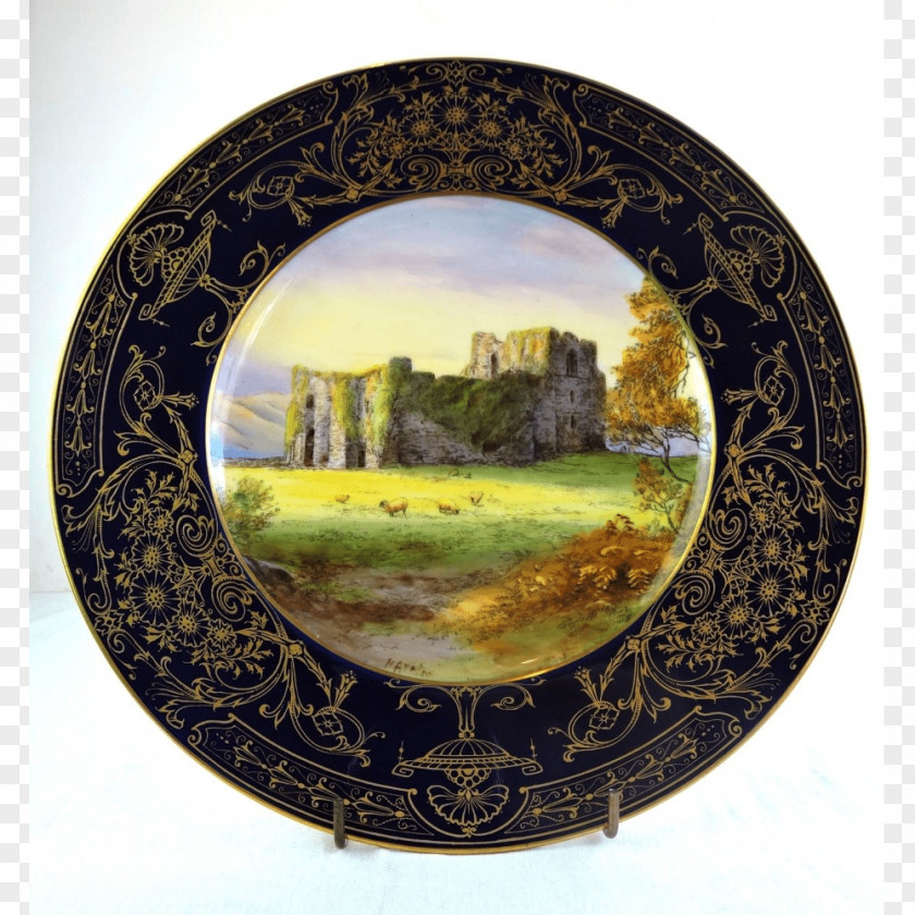 Hand-painted Sheep Plate Porcelain PNG