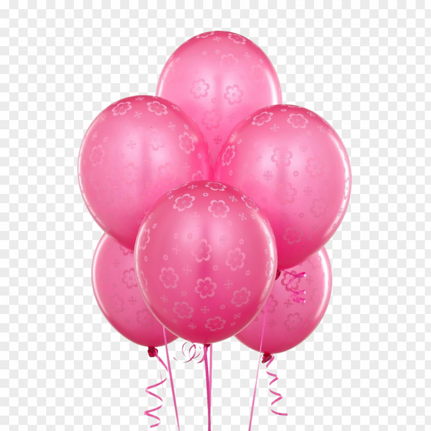 Pink Balloons Balloon Birthday Flower Bouquet Flowers PNG