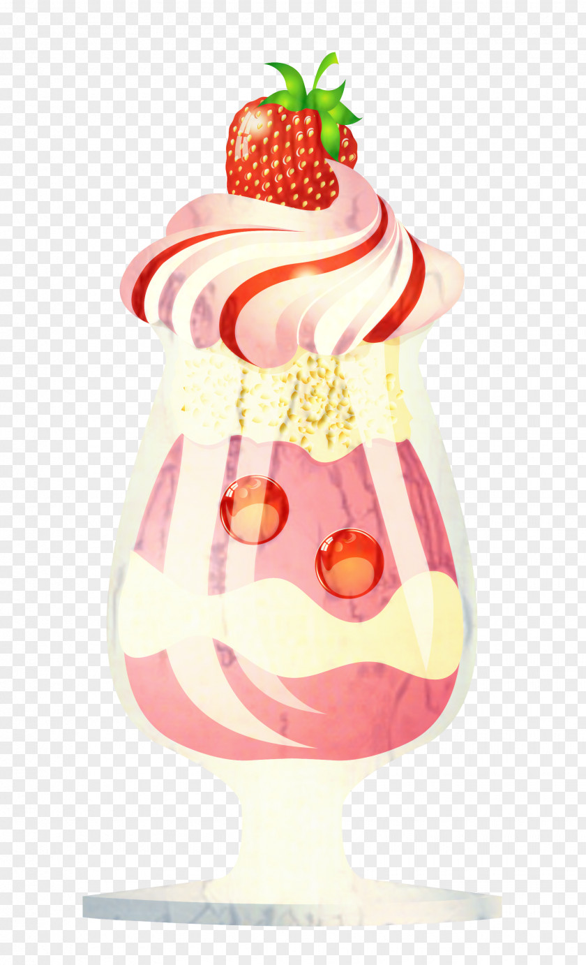 Plant Strawberries Ice Cream Background PNG
