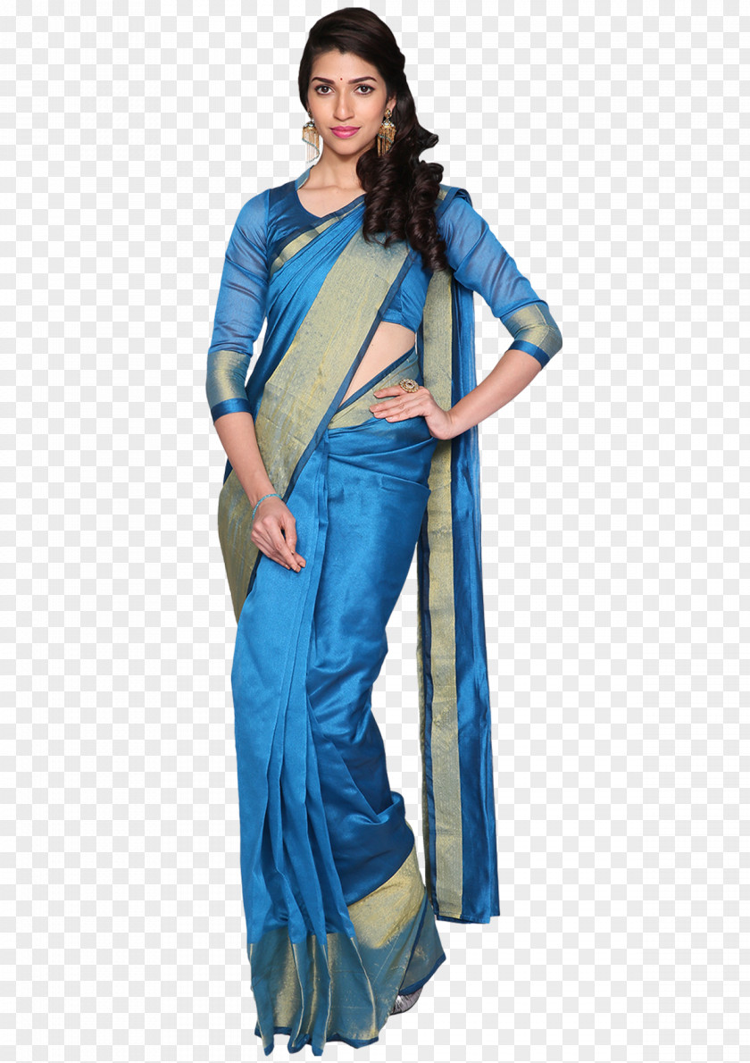 Silk Saree Banarasi Sari Clothing Dress PNG