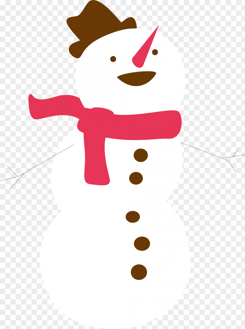 White Snowman Rudolph Christmas Card Clip Art PNG