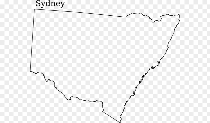 Angle New South Wales Line Art Point Map PNG