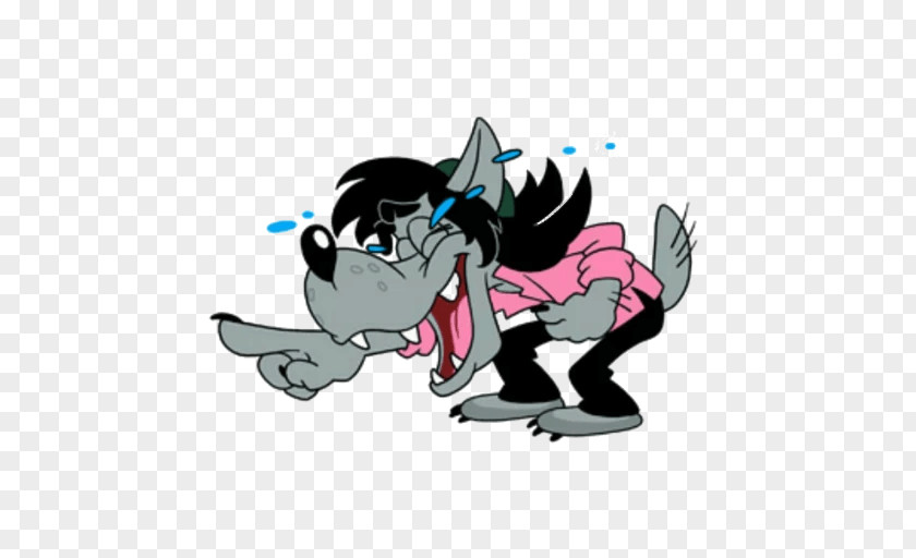 Animation Telegram Sticker Gray Wolf Hare PNG