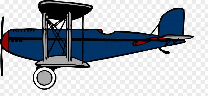 Blue Propeller Cliparts Airplane Fixed-wing Aircraft Biplane Clip Art PNG
