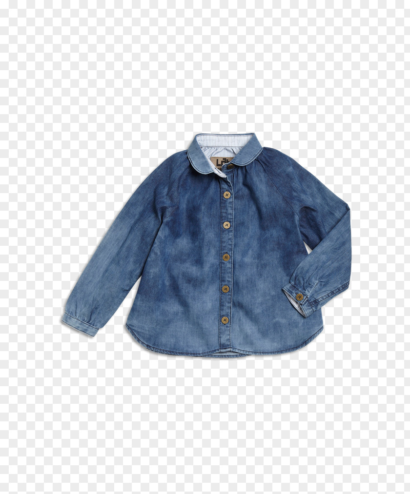Childrens Height Blouse Denim Jacket Sleeve Button PNG