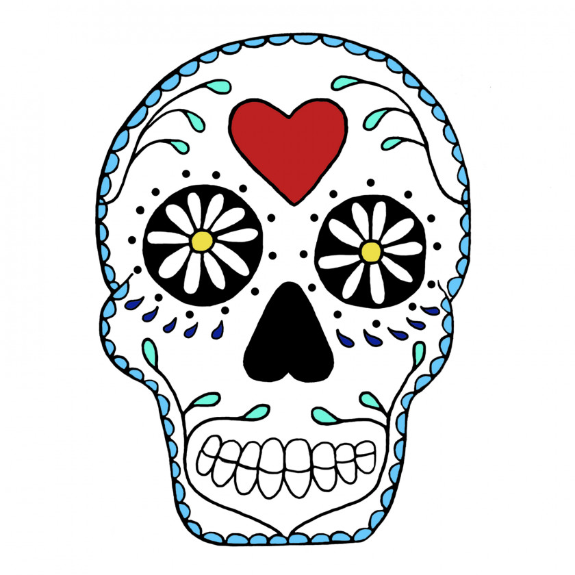 Easy Skull Cliparts Calavera Drawing Clip Art PNG