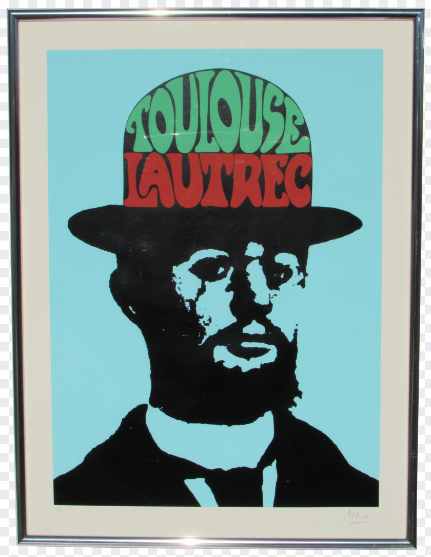 Painting Toulouse Lautrec 1960s Artist Poster PNG