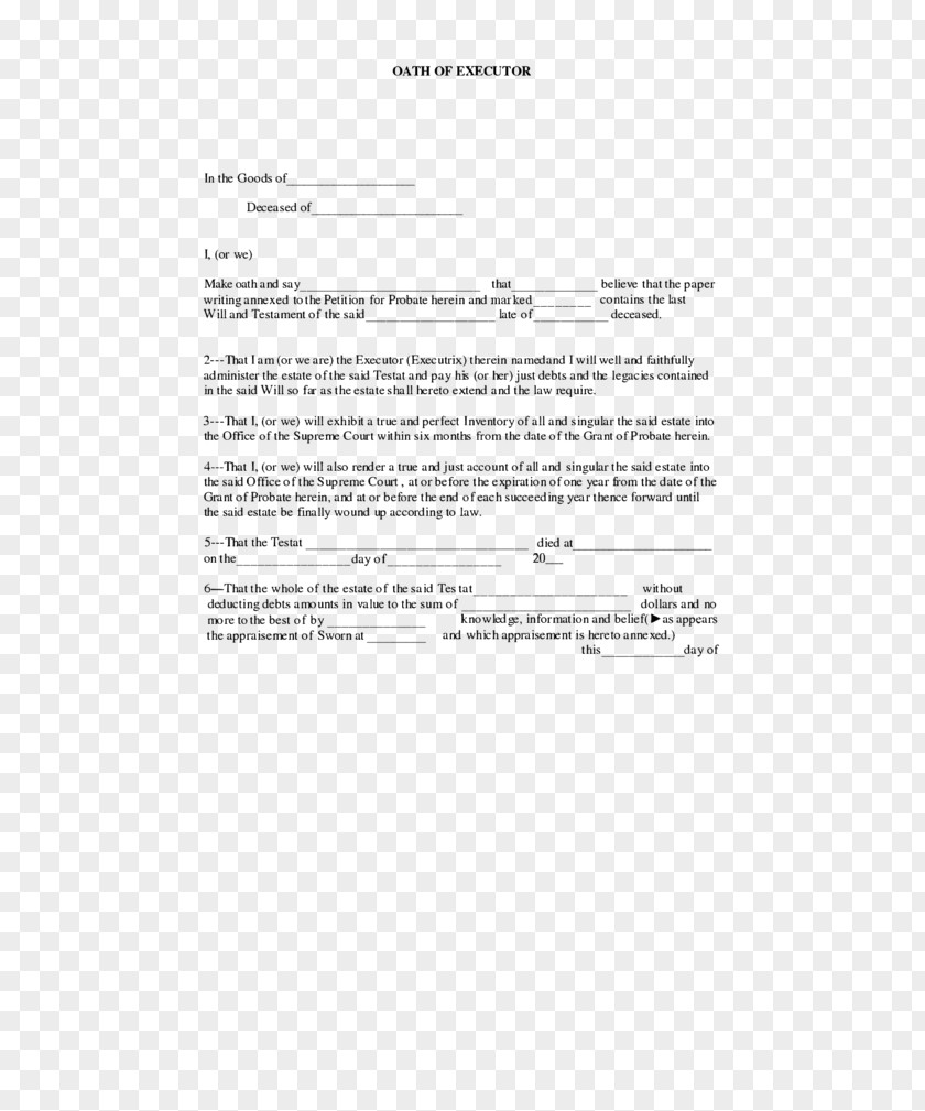 Vector Letter Of Appointment Executor Resignation Document Estate PNG