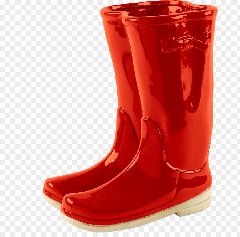 Big Red Boots Wellington Boot Shoe Fashion Accessory PNG