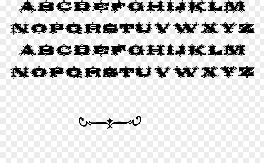 Circus Font Calligraphy PNG