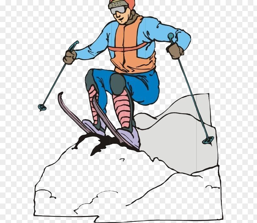 Climbing Skiing Man Sport Clip Art PNG