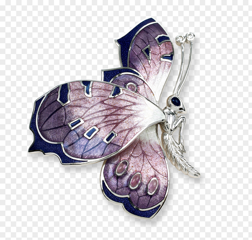 Diamond Butterfly Brooch Jewellery Sterling Silver PNG