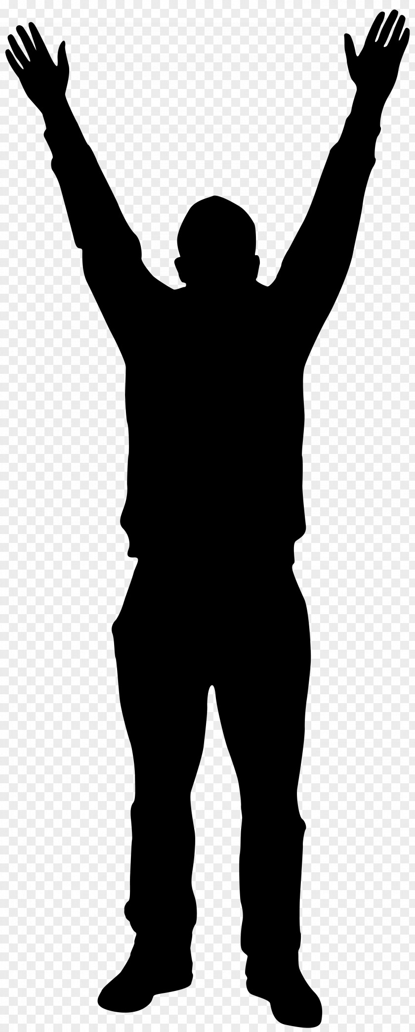 Gesture Standing Silhouette PNG