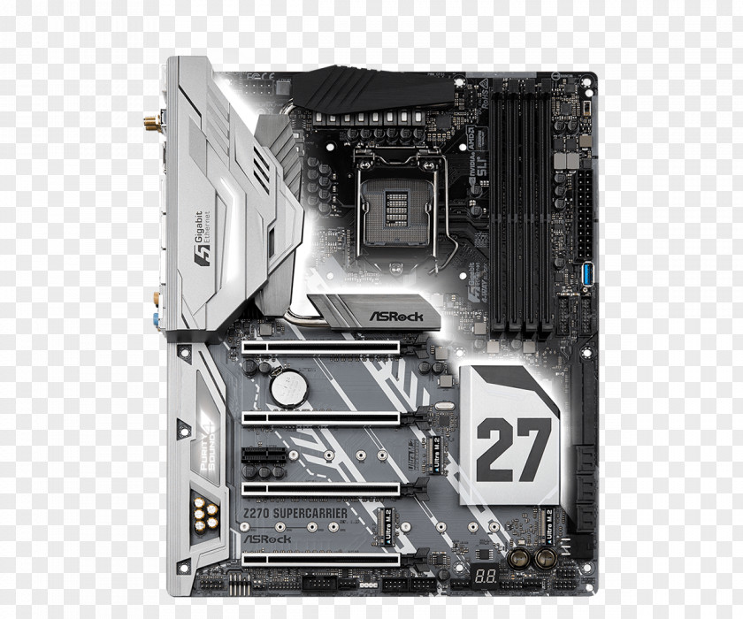 Intel LGA 1151 Motherboard ASRock Z270 Pro4 PNG