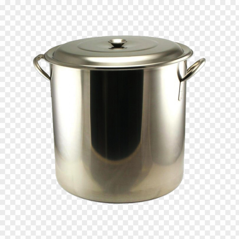 Steel Pot Kettle Beer Stainless Lid PNG