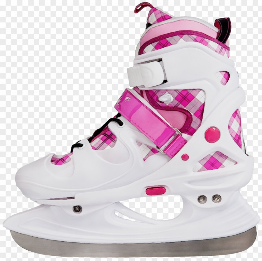 Boot Sports Equipment Shoe Footwear White Pink Sneakers PNG