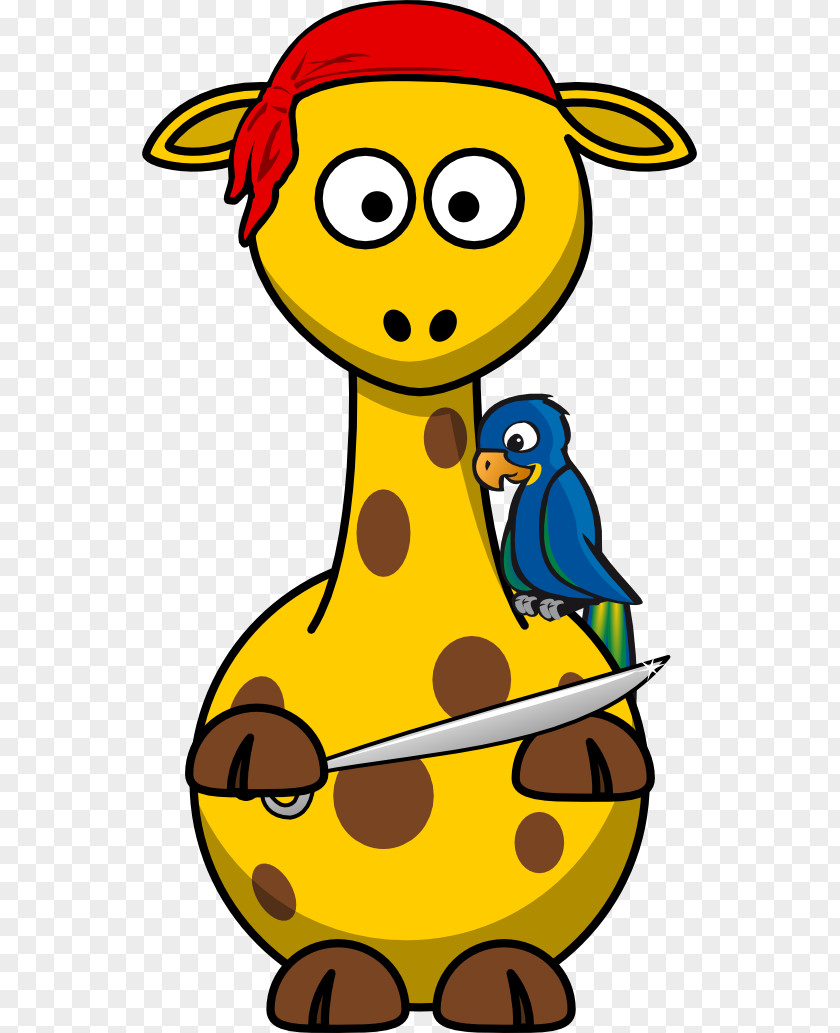 Giraffe Graphics Towel Piracy Clip Art PNG