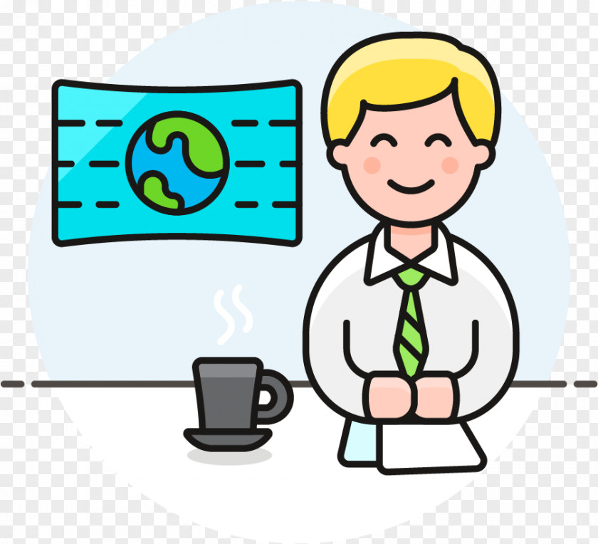 Smile Conversation Newscaster Cartoon PNG