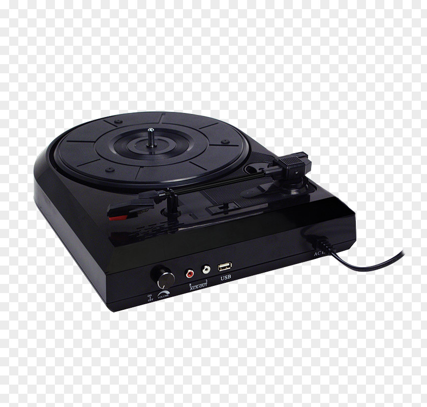 Black Phonograph Computer45 Rpm Adapter Amazon.com LogiLink UA0196 Turntable PNG