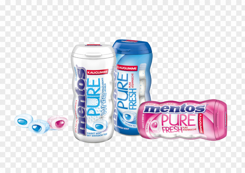 Chewing Gum Mentos Plastic Bottle Mint Water Bottles PNG