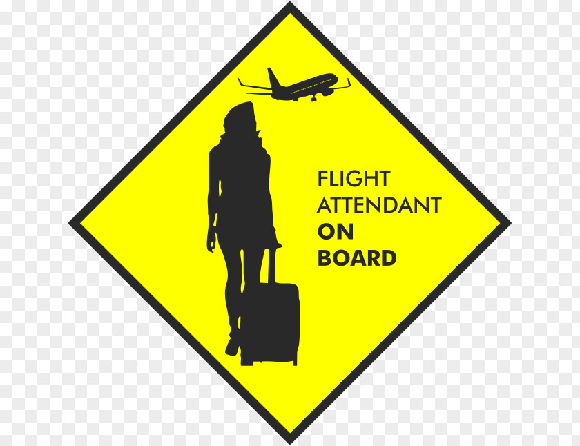 Flight Attendant Airplane Sticker Aircraft PNG
