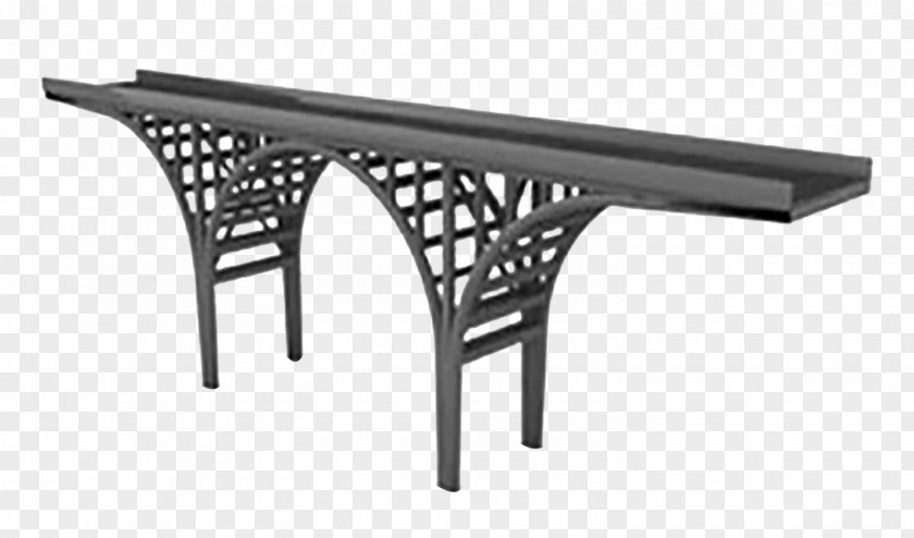 Gray Model Of Viaduct Rail Transport Bridge 3D Modeling Autodesk 3ds Max PNG