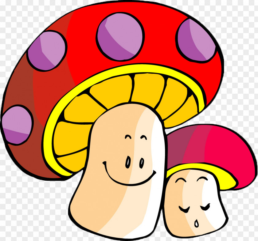 Mushroom,color,Fungus,lovely,Cartoon Mushroom Stroke Child Food PNG