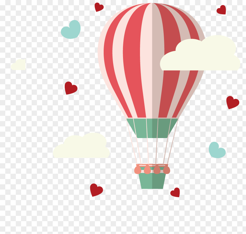Space Hot Air Balloon Flight PNG