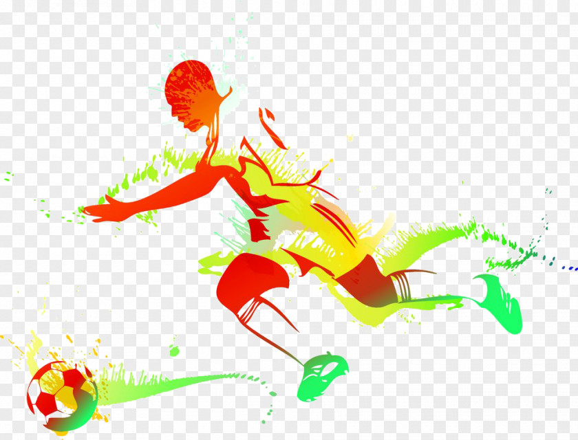Art Picture Of Football Competition Player Kick Sport PNG