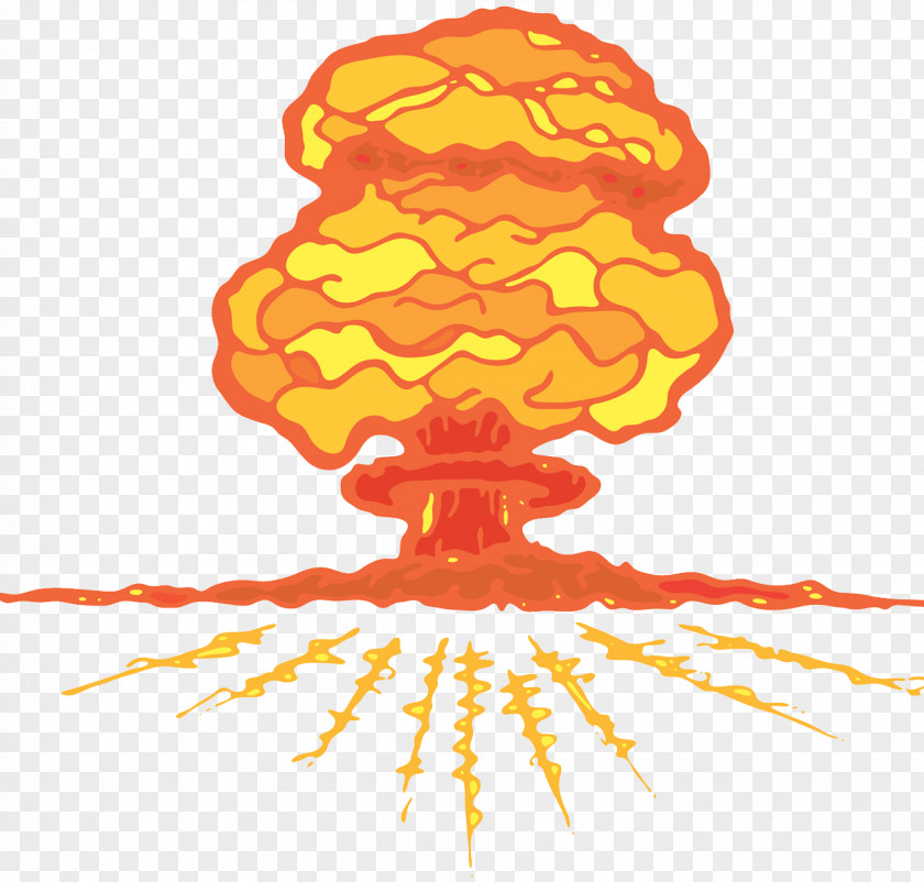 Atomic Bomb Big Bang Mushroom Cloud Nuclear Explosion Weapon PNG